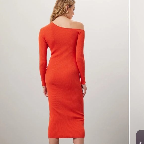 LAPOINTE Orange Off-Shoulder Dress - Picture 3 of 11